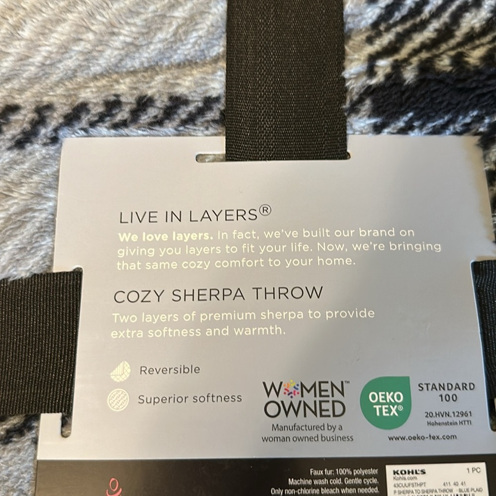 💚9M Cuddl Duds Sherpa Throw - Picture 2 of 3